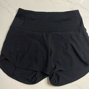 Lululemon High-Rise 2.5” Speed-Up Shorts, Black